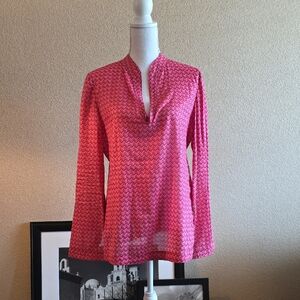 Tory Burch Long Sleeve Tunic Blouse Women's Size 12